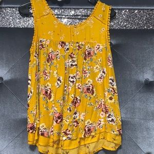 Sleeveless; worn once, dressy shirt